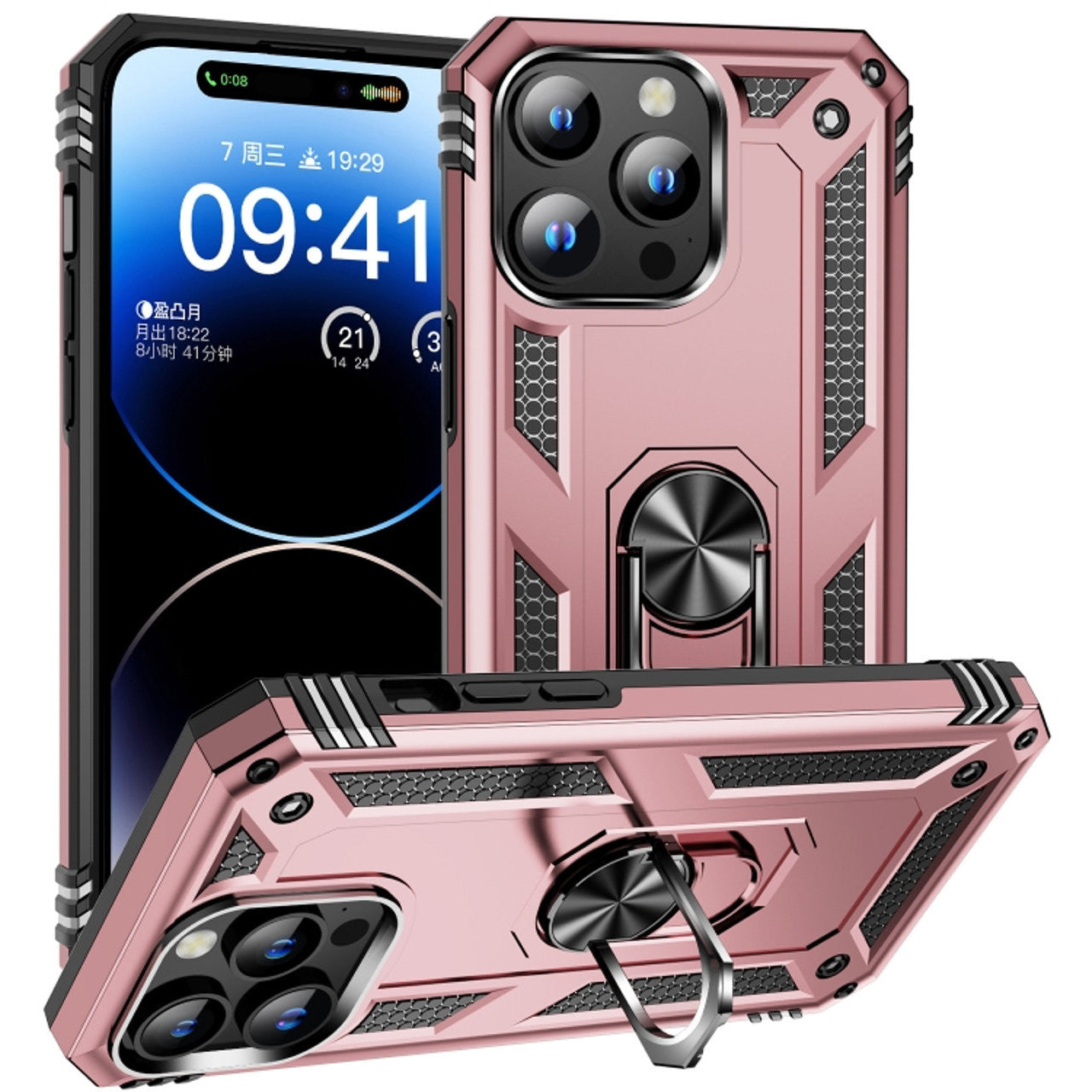 Coque hybride Ring pour iPhone 16 Pro Coque hybride Ring pour iPhone 16 Pro